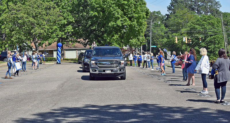 Teachers hold parade for students at Houston Academy